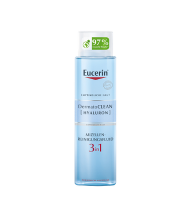 Eucerin Dermatoclean Hyaluron Płyn micelarny 3w1 do skóry wrażliwej, 400 ml, cena, opinie, skład