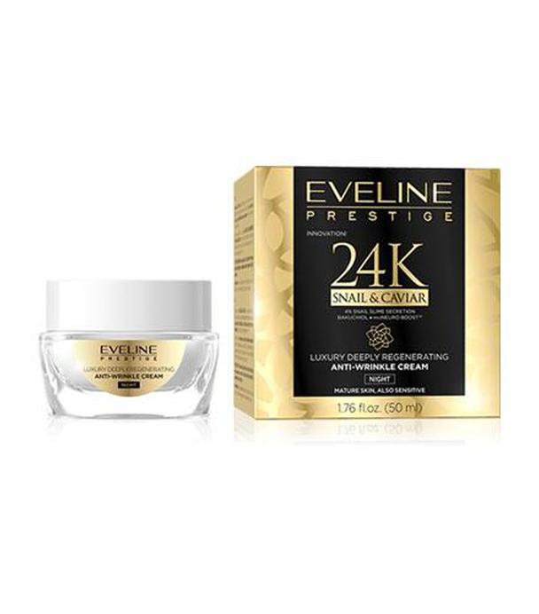 Eveline Cosmetics Prestige 24K Snail & Caviar Krem na noc, 50 ml, cena, opinie, właściwości