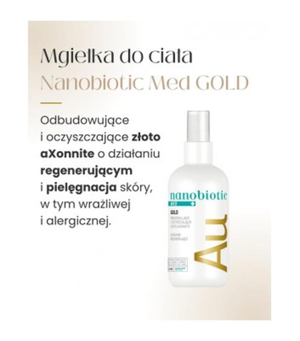 Nanobiotic Med Gold odbudowujące i oczyszczające złoto spray 150 ml - ważny do 2024-12-31