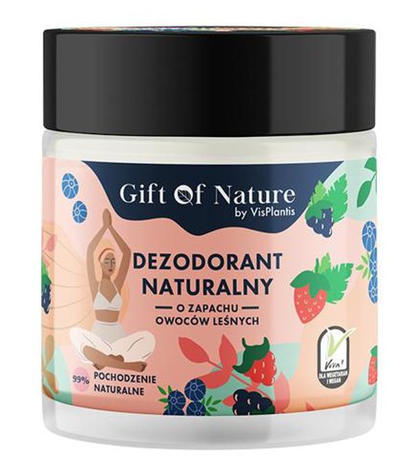 VisPlantis Gift of Nature Dezodorant naturalny w kremie o zapachu owoców leśnych, 75 ml, cena, opinie, skład