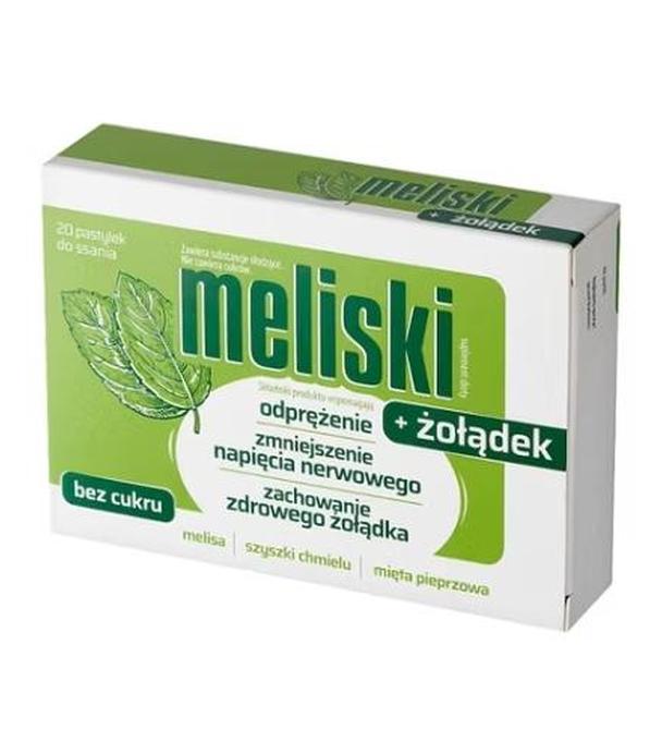 Meliski +Żołądek, 20 pastylek