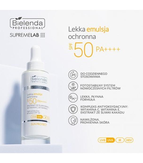 Bielenda Supremelab Sun Protect Lekka Emulsja ochronna SPF 50, 30 ml