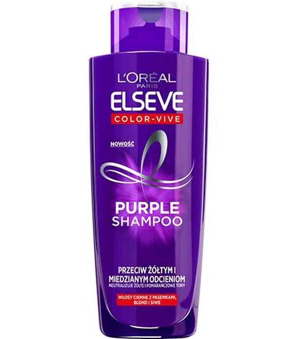 L'Oreal Elseve Color Vive Purple Szampon przeciw żółtym i miedzianym odcieniom - 200 ml - cena, opinie, właściwości