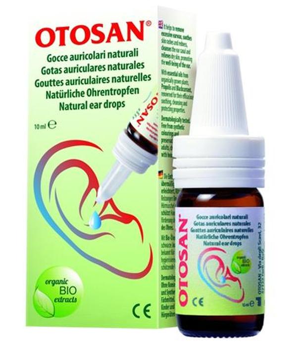 Otosan Naturalne krople do uszu - 10 ml - cena, opinie, składniki - ważny do 2025-04-30