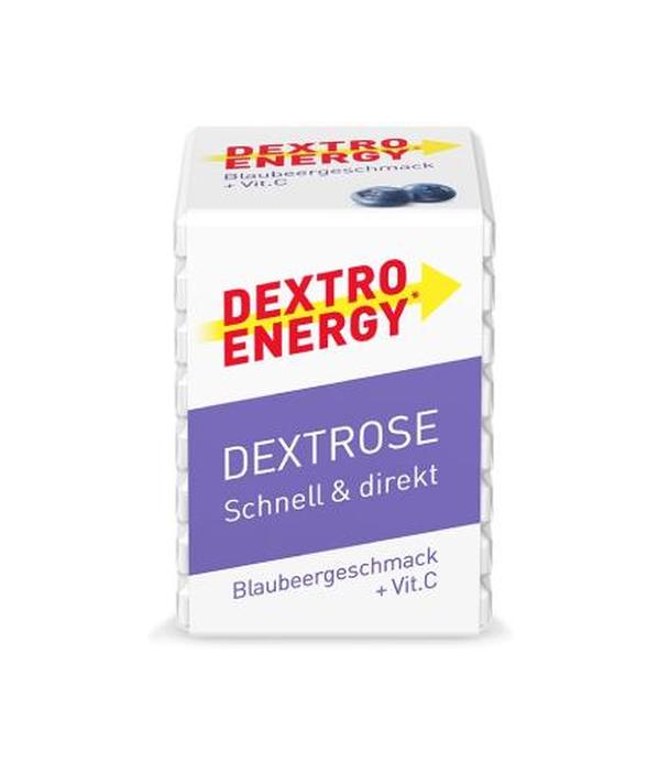 Dextro Energy, borówka z witaminą C glukoza, pastylki, 8 sztuk - ważny do 2025-10-31