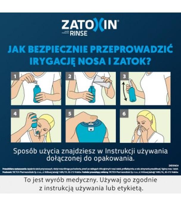 ZATOXIN RINSE Zestaw uzupełniający do płukania nosa i zatok - 30 sasz.