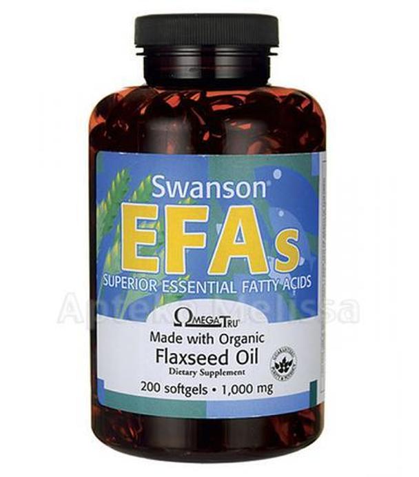 SWANSON Flaxseed Oil Omega 3-6-9 1000 mg - 200 kaps.