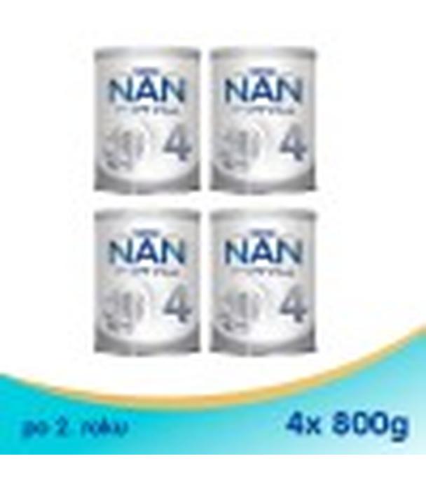 Nestle NAN OPTIPRO Plus 4 Mleko modyfikowane junior dla dzieci po 2 roku,4x 800 g (puszka)