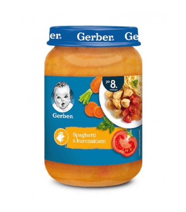 GERBER Obiadek spaghetti z kurczakiem po 8 miesiącu - 190 g