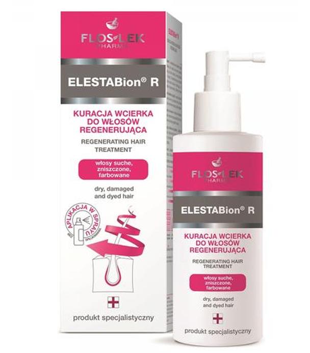 Flos-lek Elastabion R Kuracja wcierka do włosów regenerująca - 100 ml Do włosów suchych i zniszczonych - cena, opinie, stosowanie