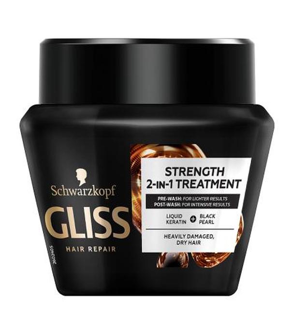 Gliss Kur Ultimate Repair  2w1 Maska wzmacniająca do włosów mocno zniszczonych i suchych - 300 ml - cena, opinie, skład
