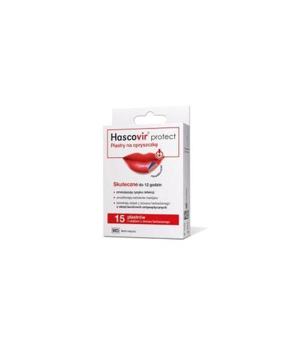 HASCOVIR Plastry na opryszczkę, 15 plasterków