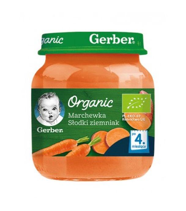 GERBER ORGANIC Marchewka Słodki ziemniak po 4 miesiącu - 125 g