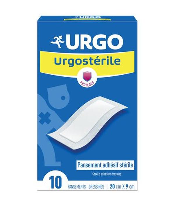 Urgo Urgosterile 20 cm x 9 cm - 10 szt. - cena, opinie, stosowanie - ważny do 2024-11-30