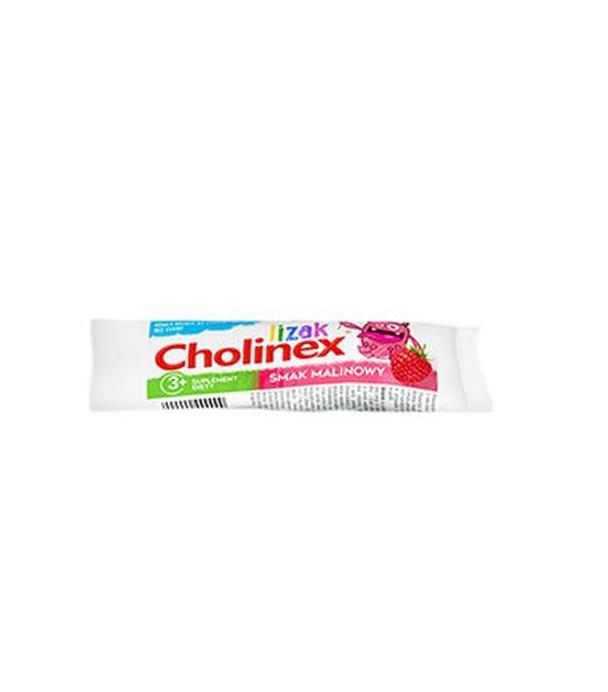 Cholinex lizak smak malinowy, 1 sztuka