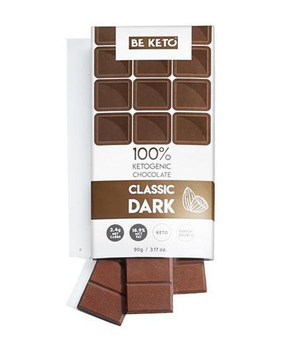 BeKeto KETO Chocolate Original Dark, 90 g, cena, wskazania, właściwości