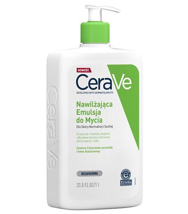 CeraVe Nawilżająca emulsja do mycia dla normalnej i suchej skóry, 1000 ml