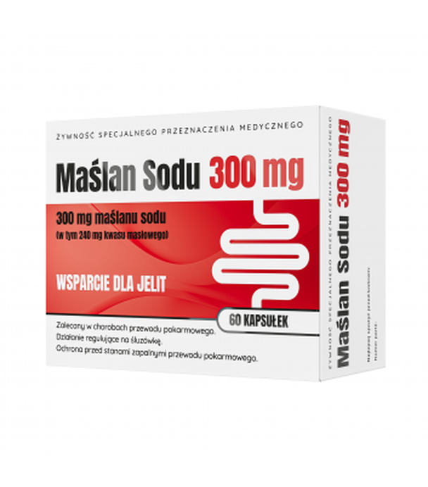 Nature Pharm, Maślan Sodu, 300 mg, kapsułki, 60 sztuk