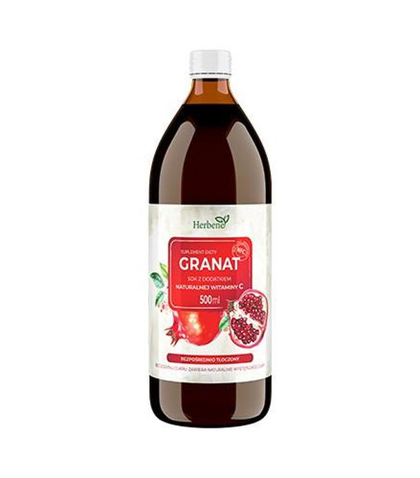 Granat Sok z dodatkiem naturalnej witaminy C, 500 ml