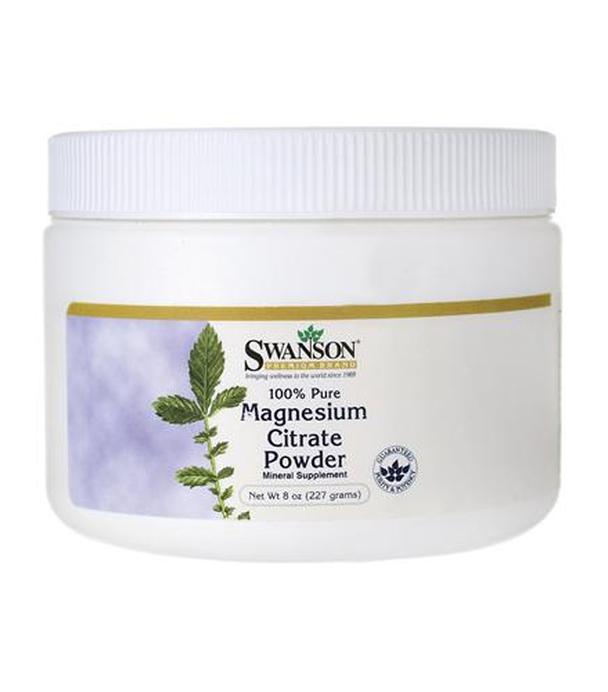 SWANSON Cytrynian magnezu 100% czystości - 244 g