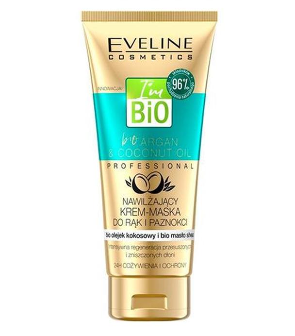 Eveline Cosmetics Bio Argan & Coconut Oil Nawilżający krem-maska do rąk i paznokci, 100 ml