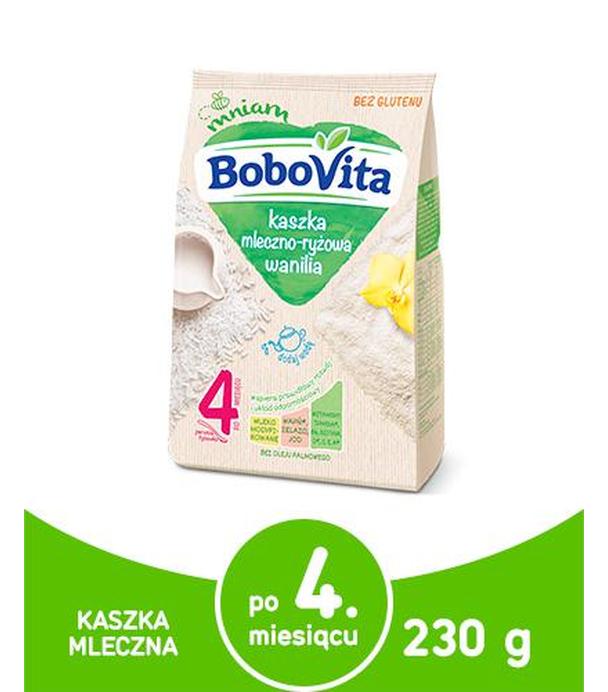 BOBOVITA Kaszka mleczno-ryżowa o smaku waniliowym po 4 m-cu - 230 g