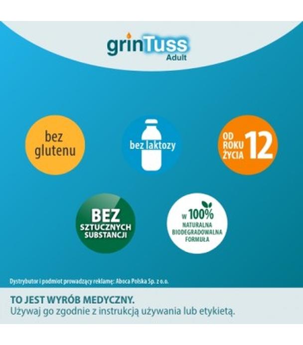 ABOCA Grintuss Adult Syrop - 128 g. Na suchy i mokry kaszel u dzieci od 12. r. ż. i dorosłych.