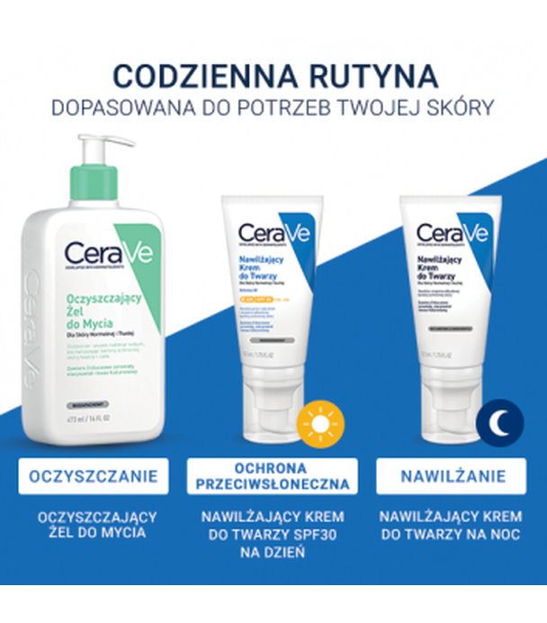 CeraVe Nawilżający krem do twarzy, SPF30, 52 ml