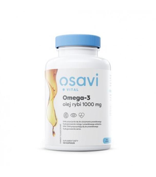 OSAVI Omega-3 Olej Rybi Molecularly Distilled, 1000 mg, 120 kapsułek