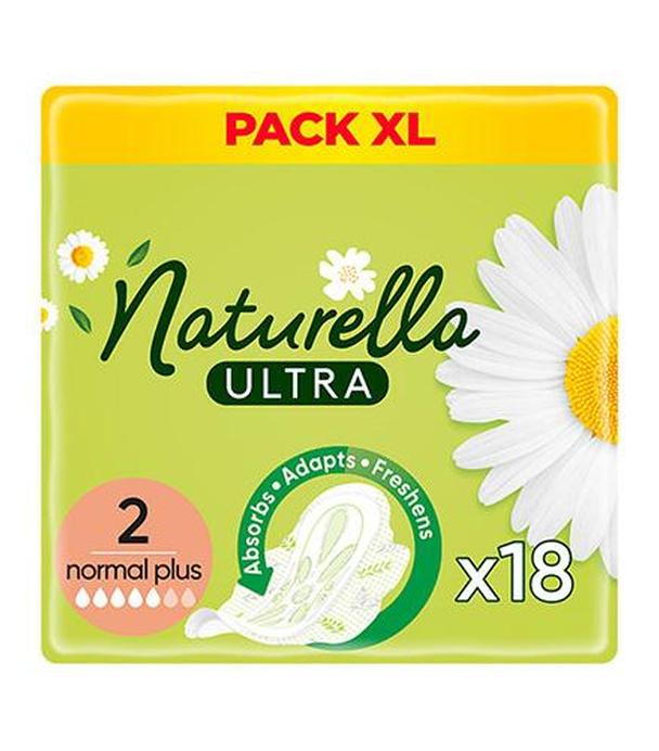 Naturella Ultra Normal Plus Podpaski ze skrzydełkami, 18 szt., cena, opinie, stosowanie