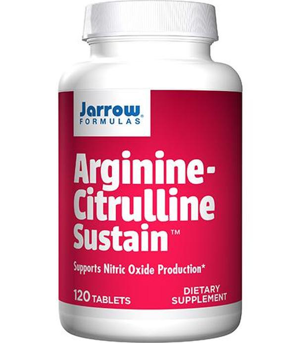 Jarrow Formulas Arginine Citrulline - Sustain - 120 tabl. - cena, opinie, właściwości
