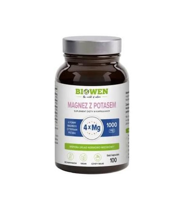 Biowen Magnez z Potasem, kapsułki, 100 sztuk
