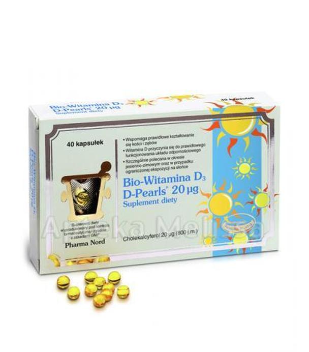 BIO-WITAMINA D3 PEARLS - 40 kaps. - ważny do 2025-08-31