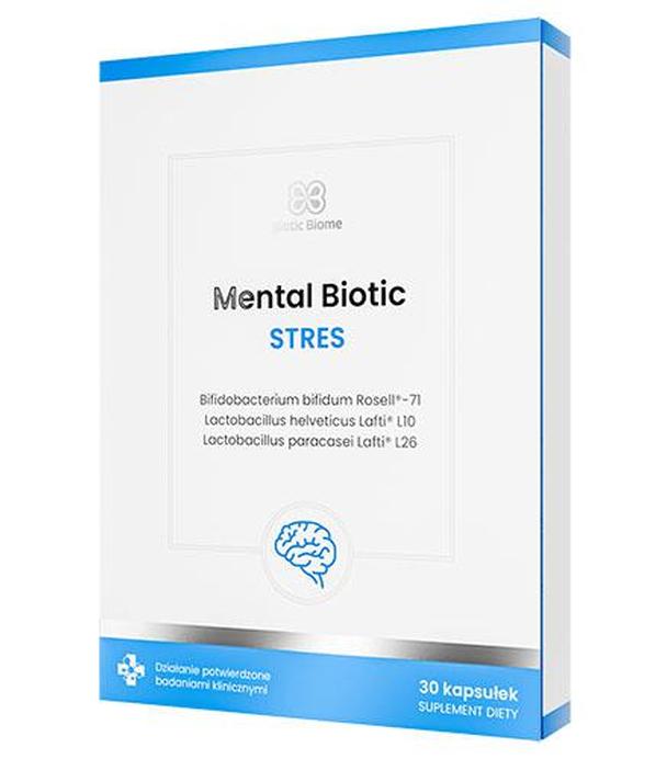 Biotic Biome Mental Biotic Stres, 30 kapsułek, cena, opinie, wskazania - ważny do 2025-10-31