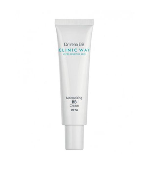 Dr Irena Eris CLINIC WAY Nawilżający krem BB SPF50 medium beige 20, 30 ml - ważny do 2025-08-30