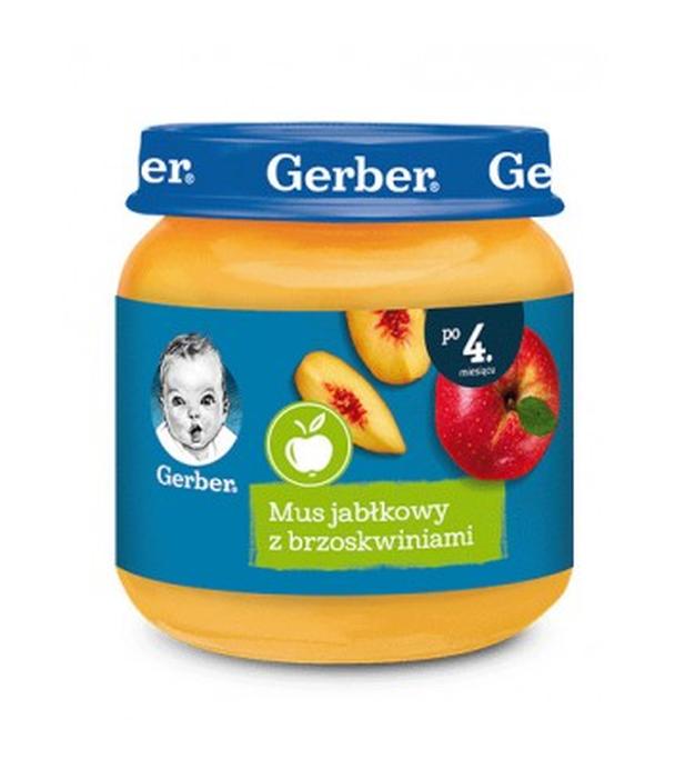 GERBER Deserek mus jabłkowy z brzoskwiniami po 4 miesiącu - 125 g - cena, opinie, wskazania