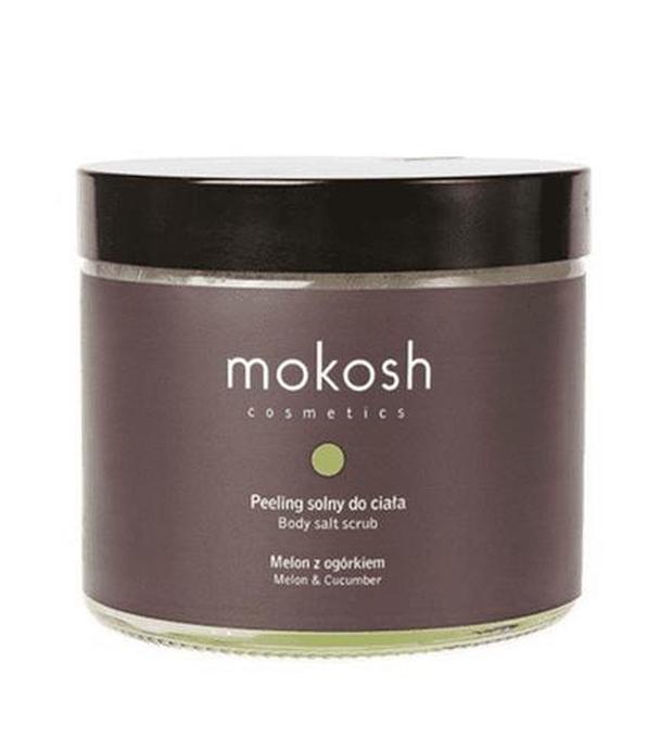 Mokosh Peeleng solny do ciała  Melon z ogórkiem - 300 g - cena, opinie, właściwości - ważny do 2025-10-18
