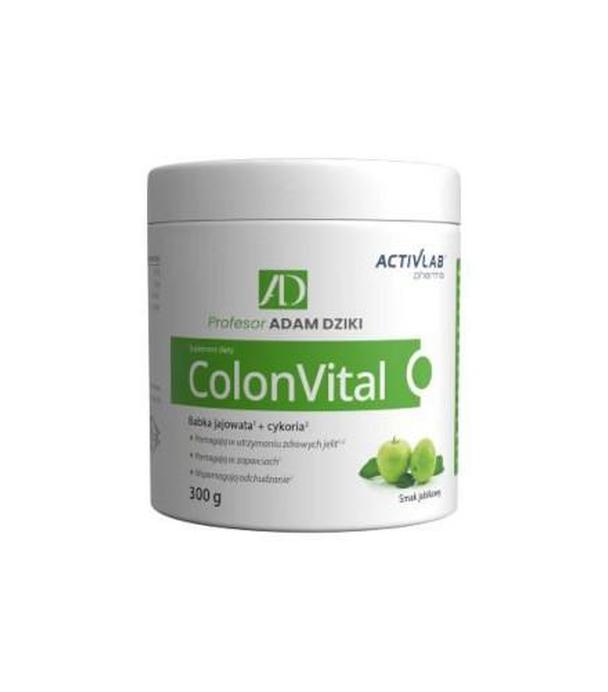 Activlab Pharma, ColonVital, babka jajowata, cykoria, smak jabłkowy, 300 g