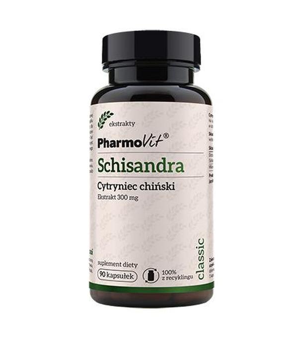 PharmoVit  Schisandra Cytryniec chiński 300 mg, 90 kaps., cena, właściwości, opinie