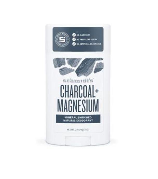SCHMIDT'S Dezodorant w sztyfcie Węgiel + magnez - 58 ml