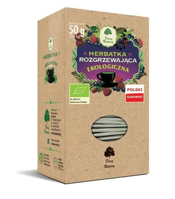 Dary Natury Ekologiczna herbatka rozgrzewająca, 25 saszetek