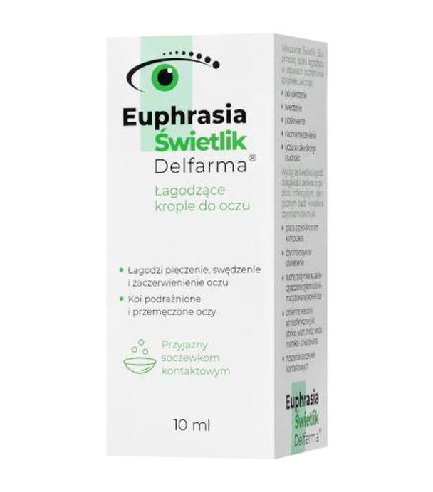 DELFARMA Euphrasia Świetlik, łagodzące krople do oczu, 10 ml