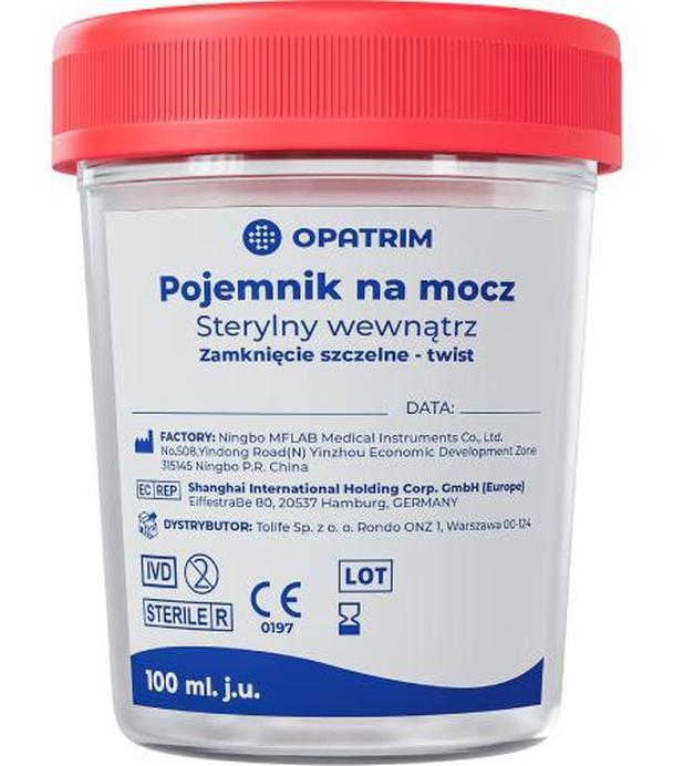 Opatrim Pojemnik na mocz sterylny, 100 ml