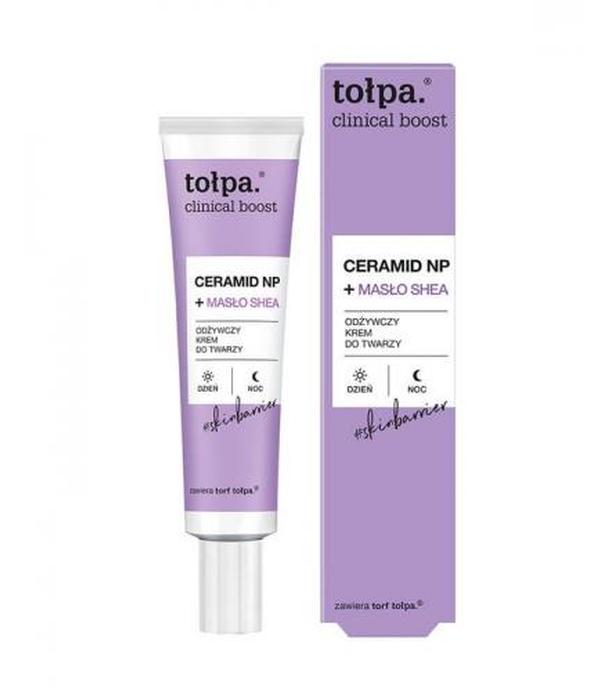 Tołpa Cilinical boost Ceramidy + masło shea, Odżywczy krem do twarzy, 40 ml