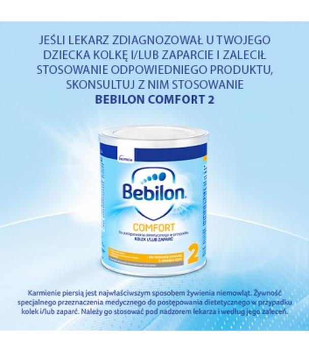 Bebilon Comfort 2, żywność specjalnego przeznaczenia medycznego dla niemowląt od 6. miesiąca, 400 g