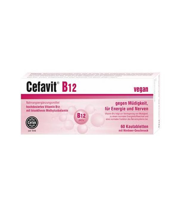 Cefavit B12, 60 tabl. do żucia, cena, opinie, właściwości