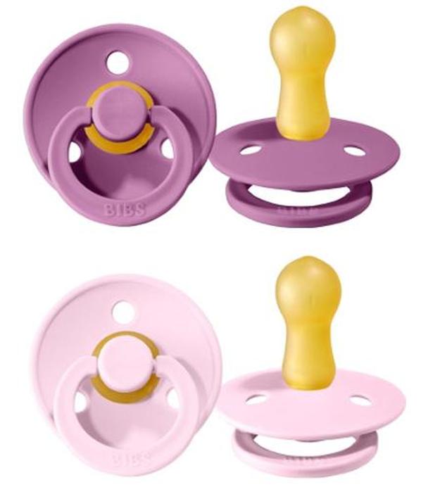 Bibs 2-pack Lavender & Baby Pink Smoczek uspokajający kauczukowy 0m+ rozmiar S - 1 szt. - cena, opinie, działanie