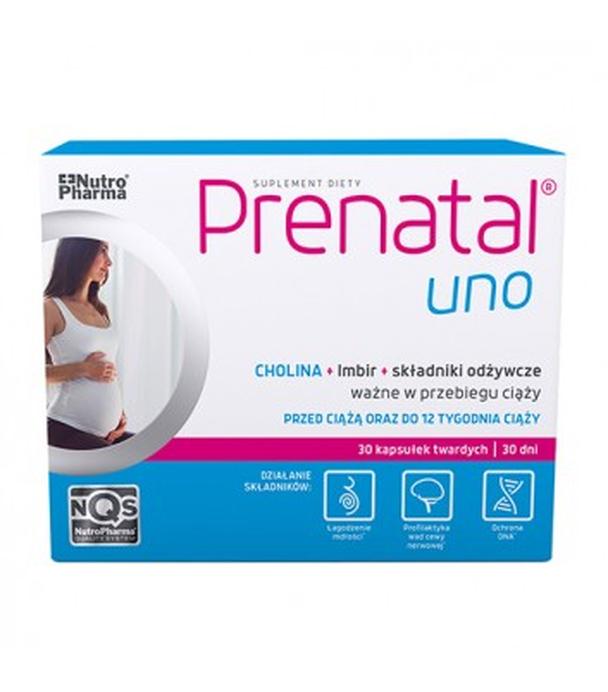 PRENATAL UNO składniki odżywcze dla ciężarnych, kapsułki, 30 sztuk