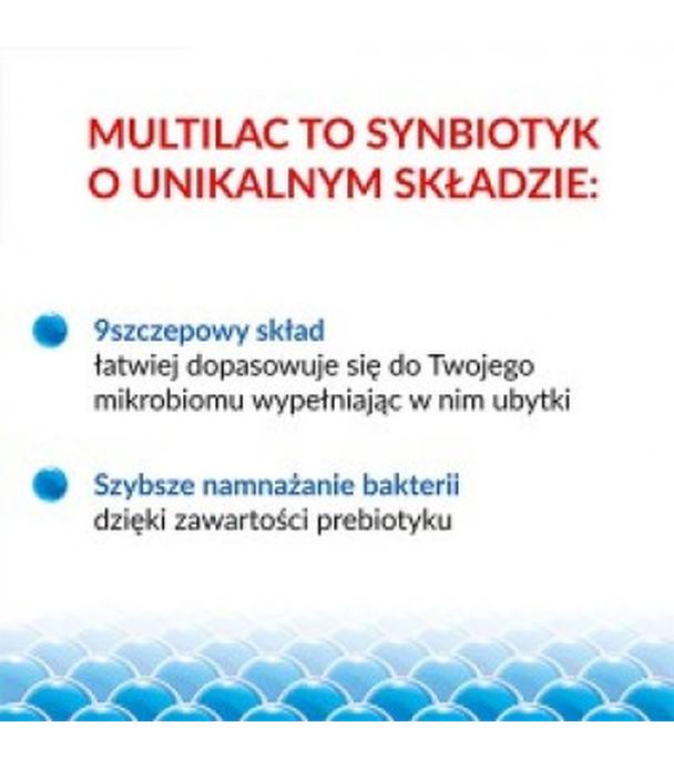 Multilac, synbiotyk (probiotyk + prebiotyk), , kapsułki, 20 sztuk