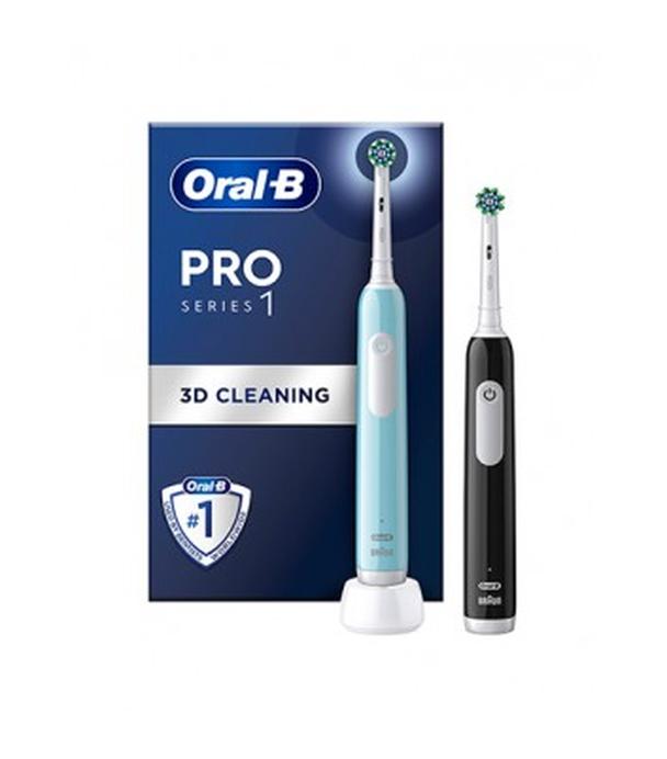 Oral-B Pro Series 1 Niebieska i czarna szczoteczka elektryczna, 2 sztuki